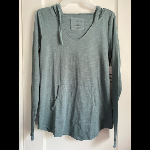 Sonoma Tops - NWT Sonoma V Neck Hoodie- XS